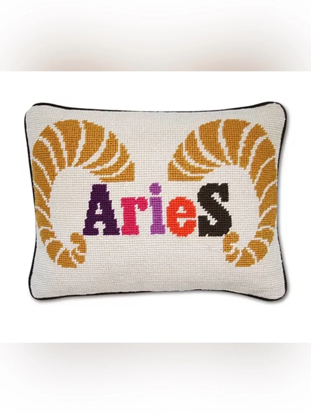 Jonathan Adler Aries Needlepoint Pillow Cover Vice Canister Muse Utopia Rare